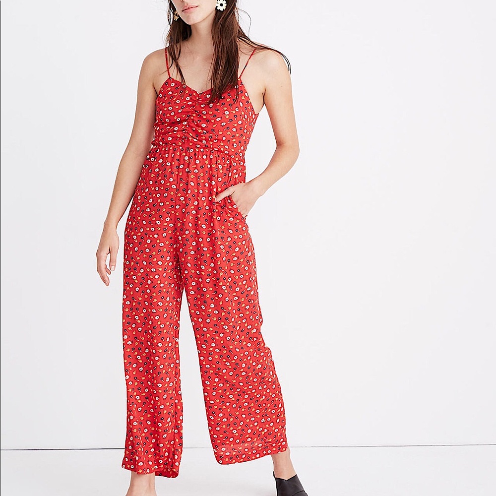 MADEWELL Wide Leg Jumpsuit in Prairie Posies